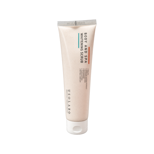 USOLAB Body and Spa Brightening Body Scrub 200 ml with niacinamide and PHA, available in Dubai at K-City