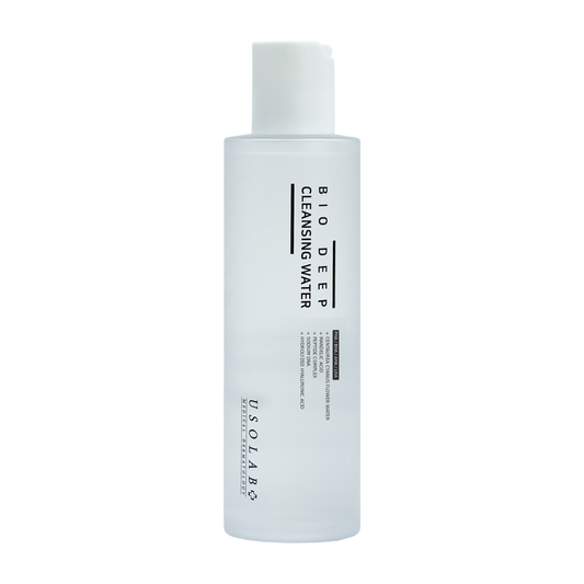 USOLAB Bio Deep Cleansing Water 200 ml — exfoliating toner with PHA, BHA and LHA for large pores and dull skin, available in Dubai at K-City