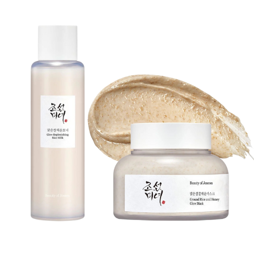 Beauty Of Joseon Glow Replenishing Rice Milk Toner, 150ml + Ground Rice and Honey Glow Mask, 150ml